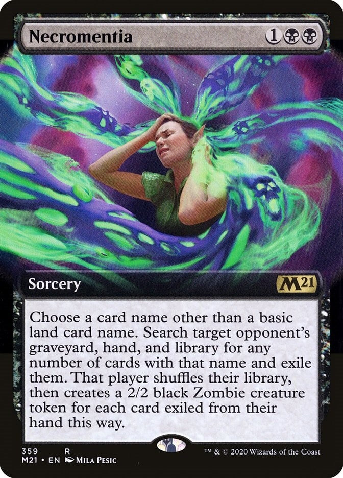 Necromentia (Extended Art) (359) (Core Set 2021)