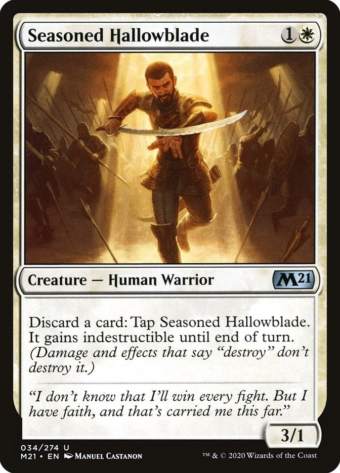 Seasoned Hallowblade (34) (Core Set 2021)
