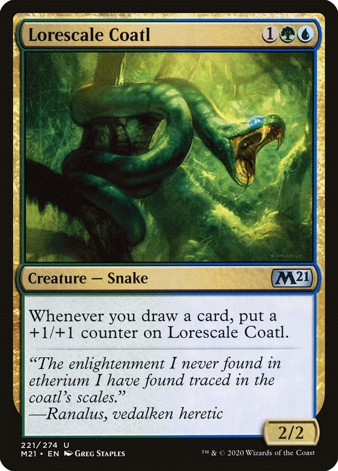 Lorescale Coatl (221) (Core Set 2021)