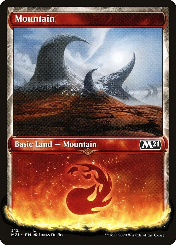 Mountain (Showcase) (312) (Core Set 2021)
