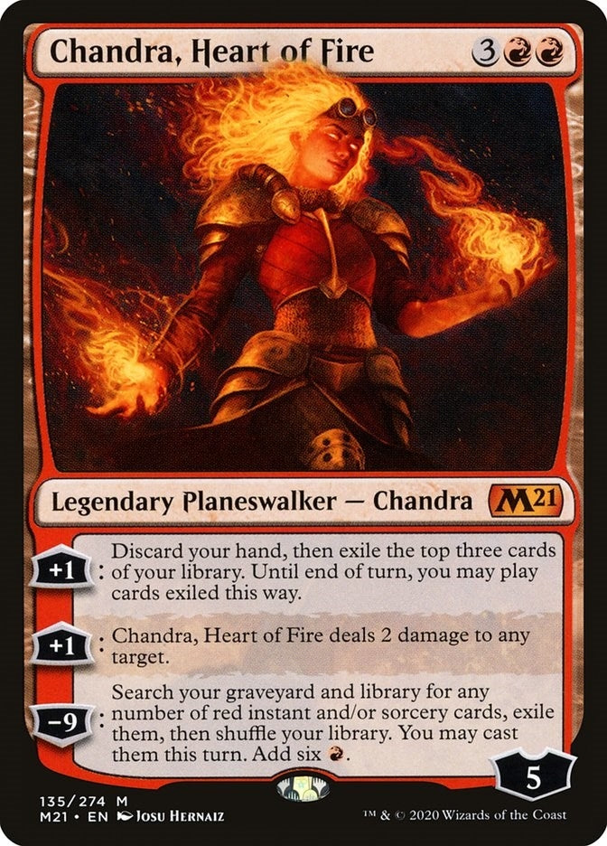 Chandra, Heart of Fire (135) (Core Set 2021)