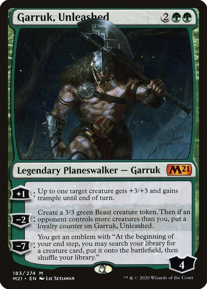 Garruk, Unleashed (183) (Core Set 2021)