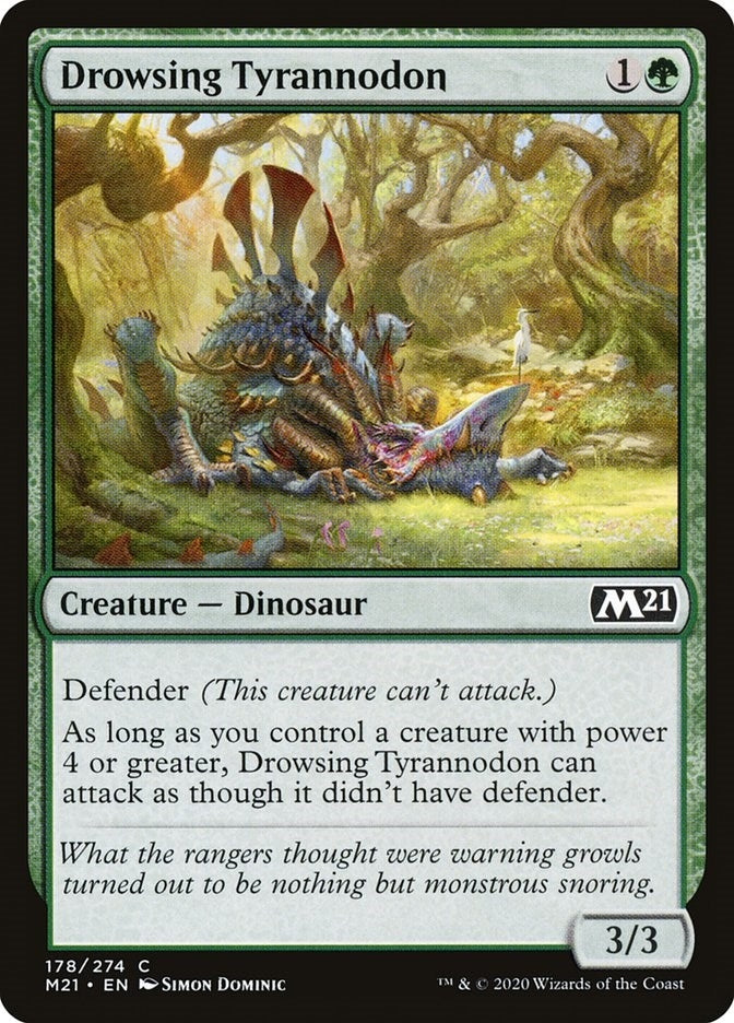 Drowsing Tyrannodon (178) (Core Set 2021)