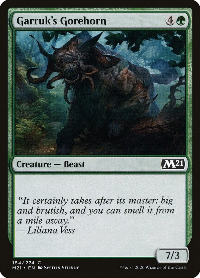 Garruk's Gorehorn (184) (Core Set 2021)