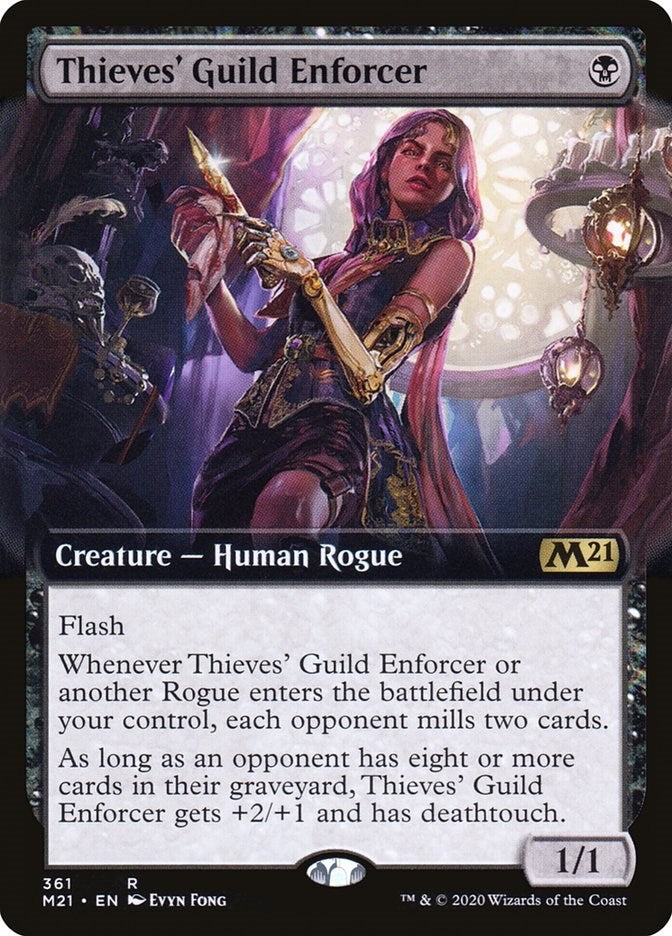 Thieves' Guild Enforcer (Extended Art) (361) (Core Set 2021)