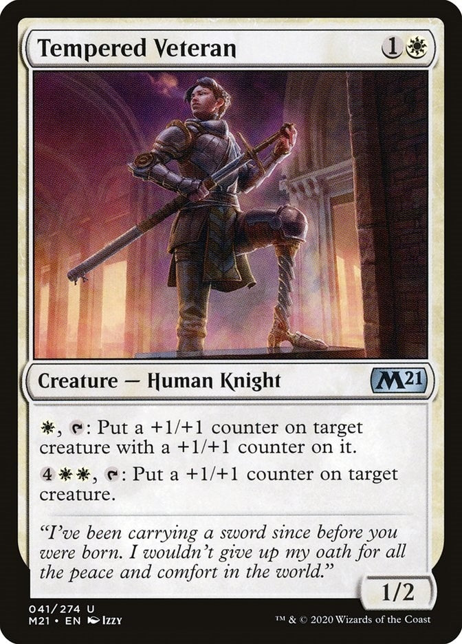 Tempered Veteran (41) (Core Set 2021)