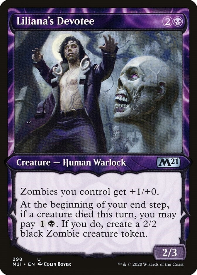 Liliana's Devotee (Showcase) (298) (Core Set 2021)
