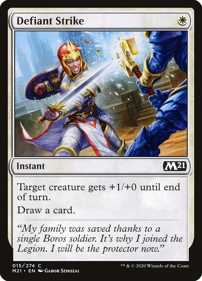 Defiant Strike (15) (Core Set 2021)