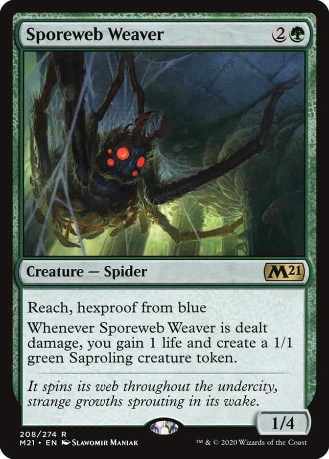 Sporeweb Weaver (208) (Core Set 2021)