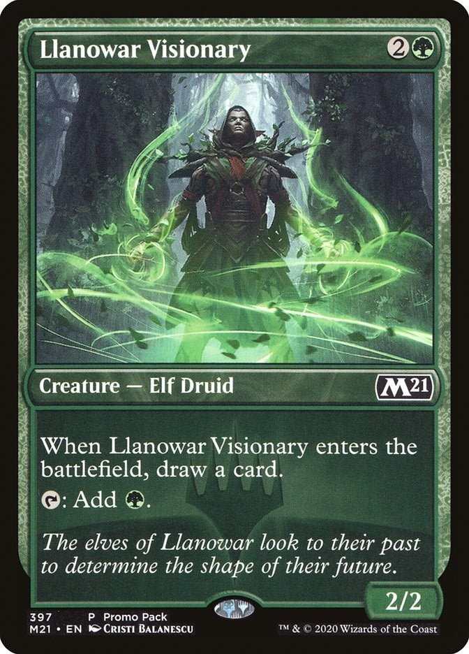 Llanowar Visionary (397) (Promo Pack: Core Set 2021)