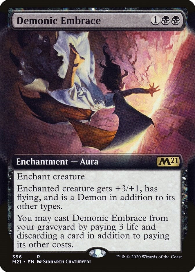 Demonic Embrace (Extended Art) (356) (Core Set 2021)