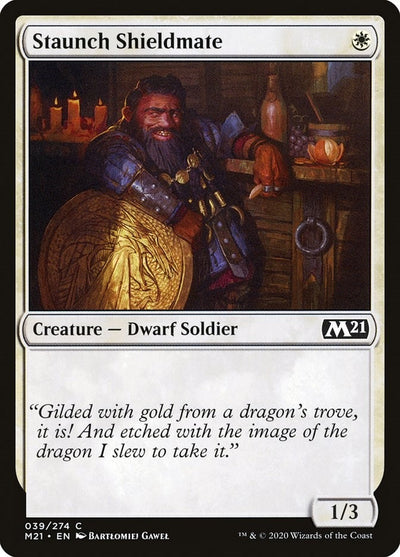 Staunch Shieldmate (39) (Core Set 2021)