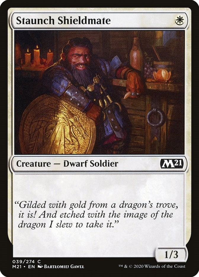 Staunch Shieldmate (39) (Core Set 2021)