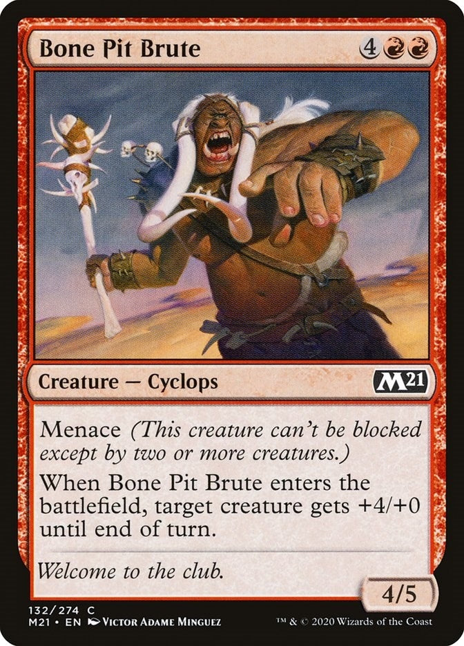 Bone Pit Brute (132) (Core Set 2021)