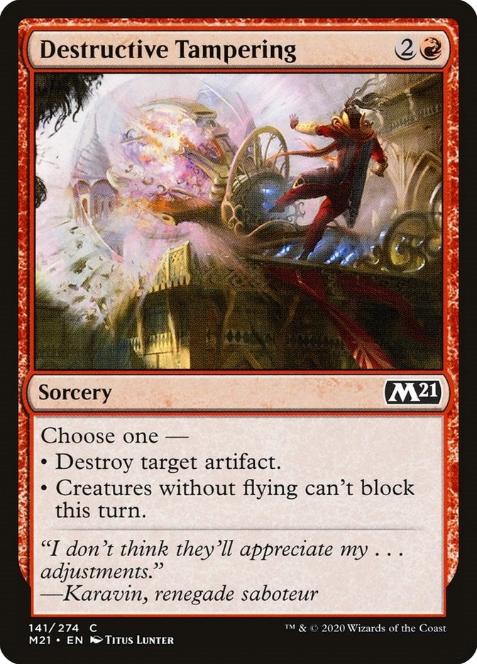 Destructive Tampering (141) (Core Set 2021)