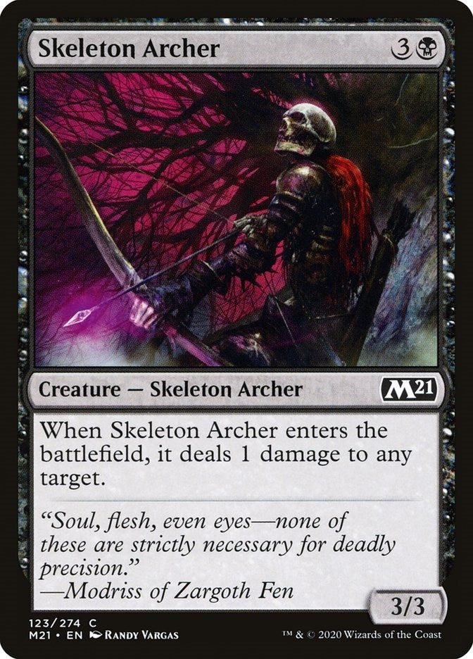 Skeleton Archer (123) (Core Set 2021)