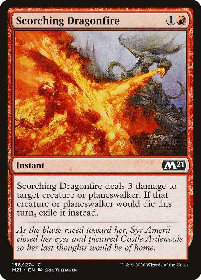 Scorching Dragonfire (158) (Core Set 2021)