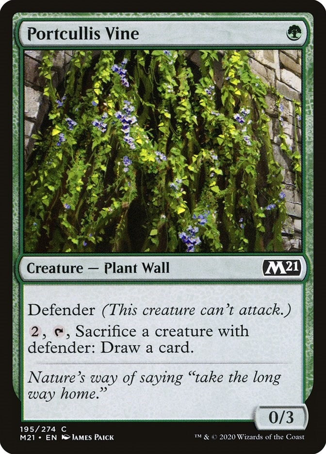 Portcullis Vine (195) (Core Set 2021)