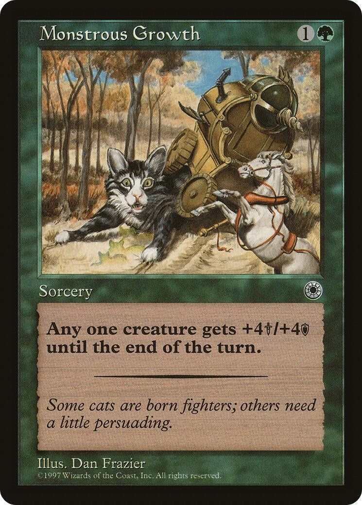 Monstrous Growth (Flavor Text) (Portal)
