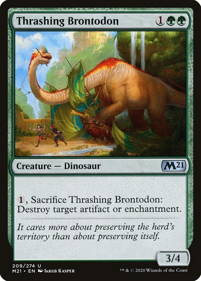 Thrashing Brontodon (209) (Core Set 2021)