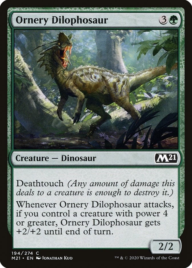 Ornery Dilophosaur (194) (Core Set 2021)