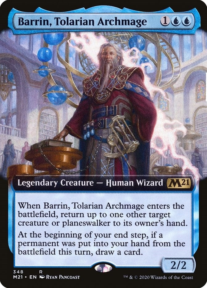 Barrin, Tolarian Archmage (Extended Art) (348) (Core Set 2021)