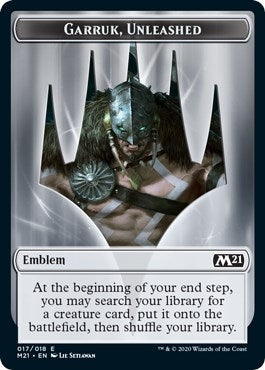 Emblem - Garruk, Unleashed (17) (Core Set 2021)