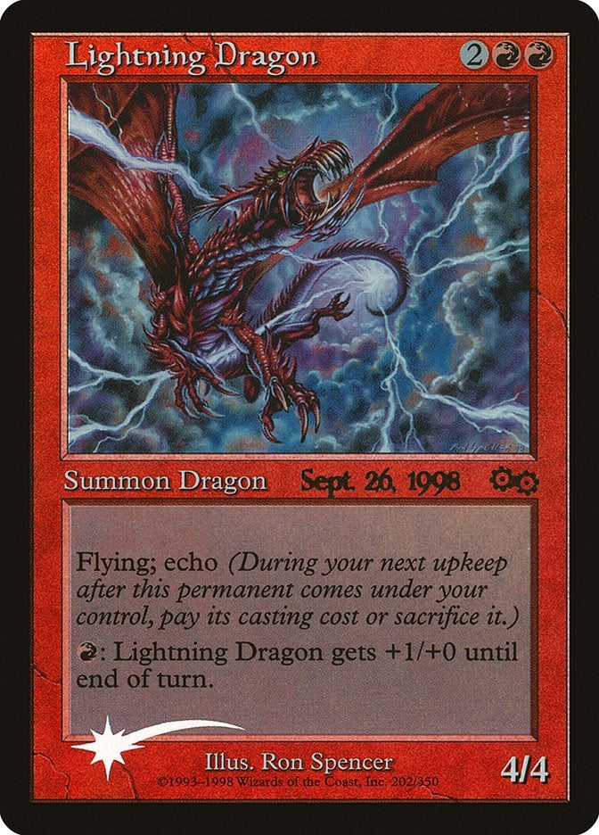 Lightning Dragon (4) (Prerelease Cards)