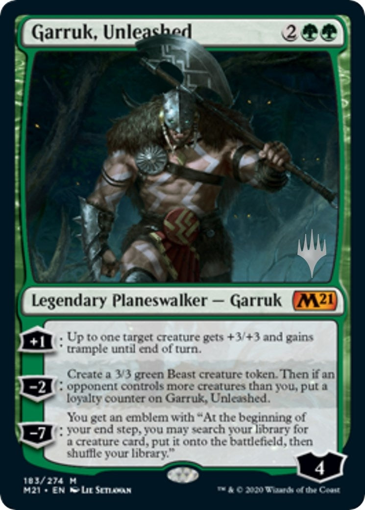 Garruk, Unleashed (183) (Promo Pack: Core Set 2021)