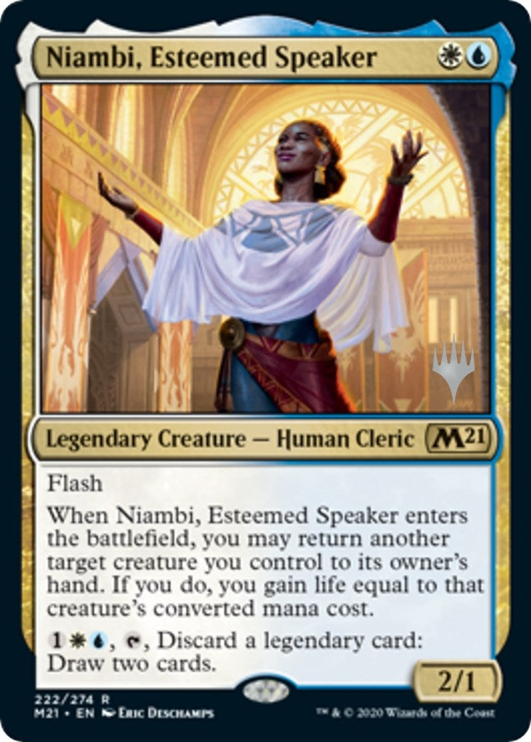 Niambi, Esteemed Speaker (222) (Promo Pack: Core Set 2021)