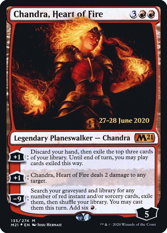 Chandra, Heart of Fire (135) (Prerelease Cards)