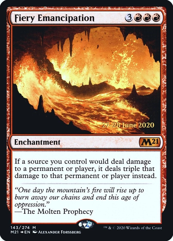 Fiery Emancipation (143) (Prerelease Cards)