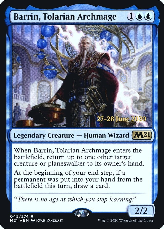 Barrin, Tolarian Archmage (45) (Prerelease Cards)