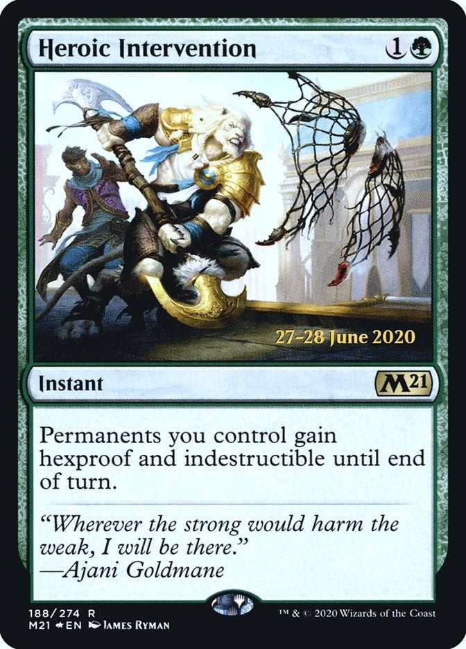 Heroic Intervention (M21) (188) (Prerelease Cards)