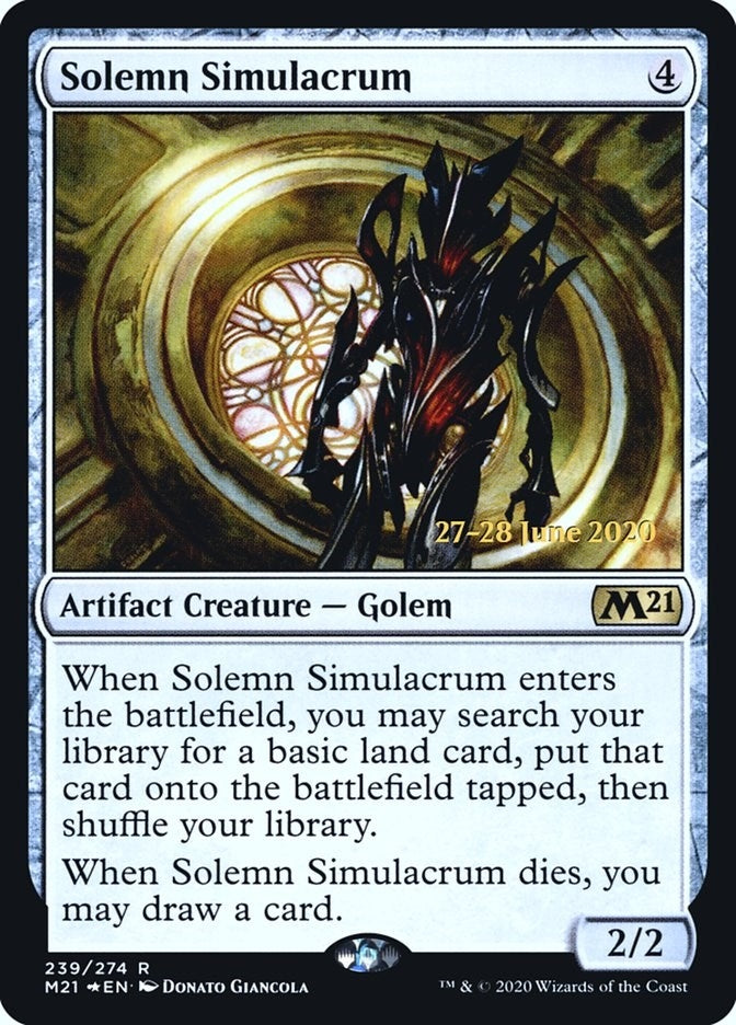 Solemn Simulacrum (239) (Prerelease Cards)