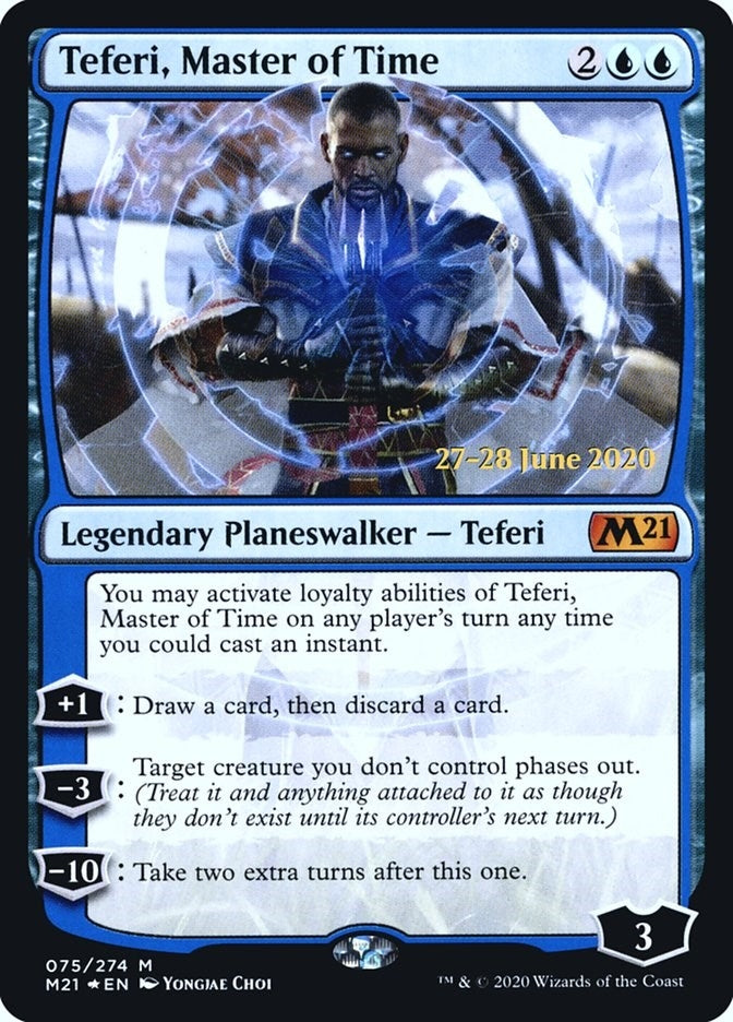 Teferi, Master of Time (75) (Prerelease Cards)