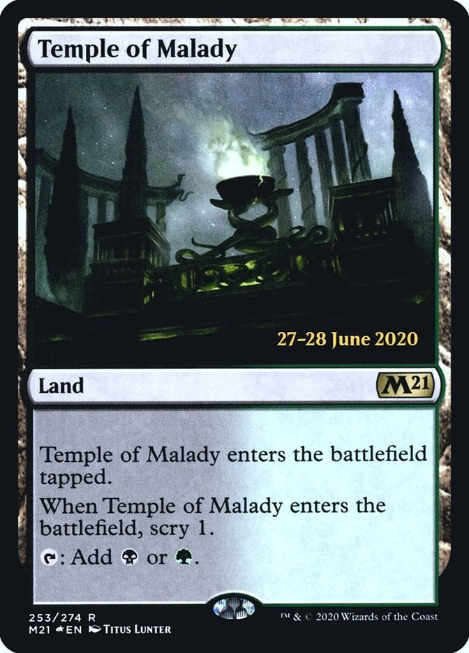 Temple of Malady (M21) (253) (Prerelease Cards)