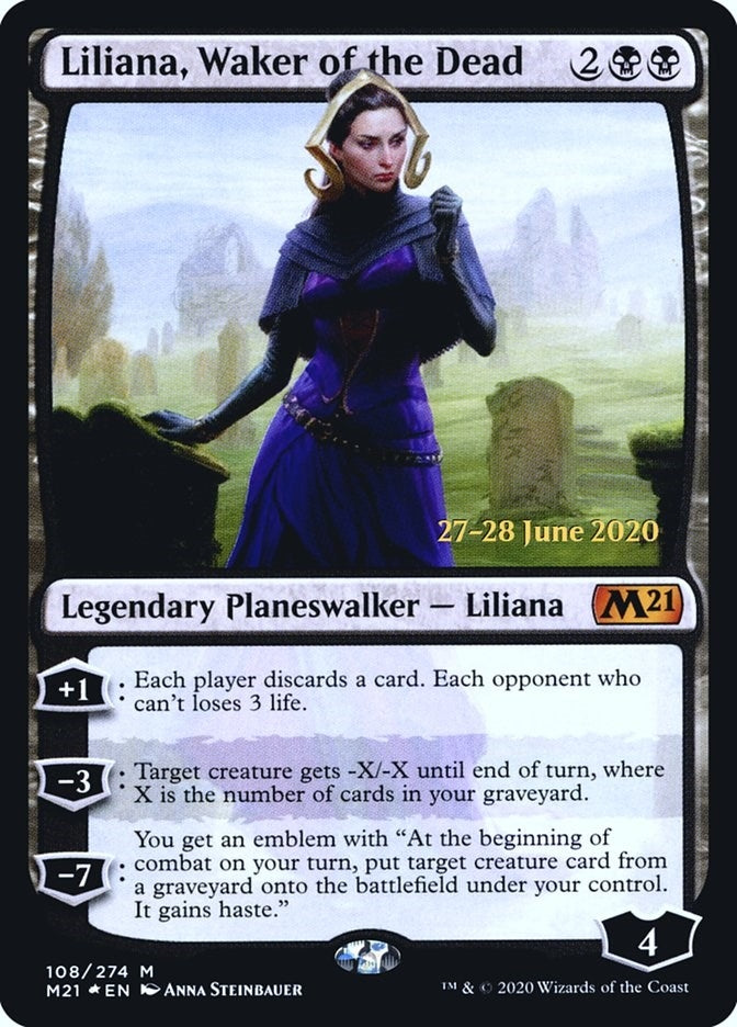 Liliana, Waker of the Dead (108) (Prerelease Cards)