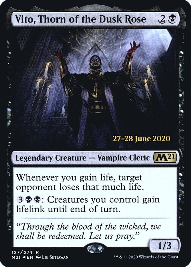Vito, Thorn of the Dusk Rose (127) (Prerelease Cards)