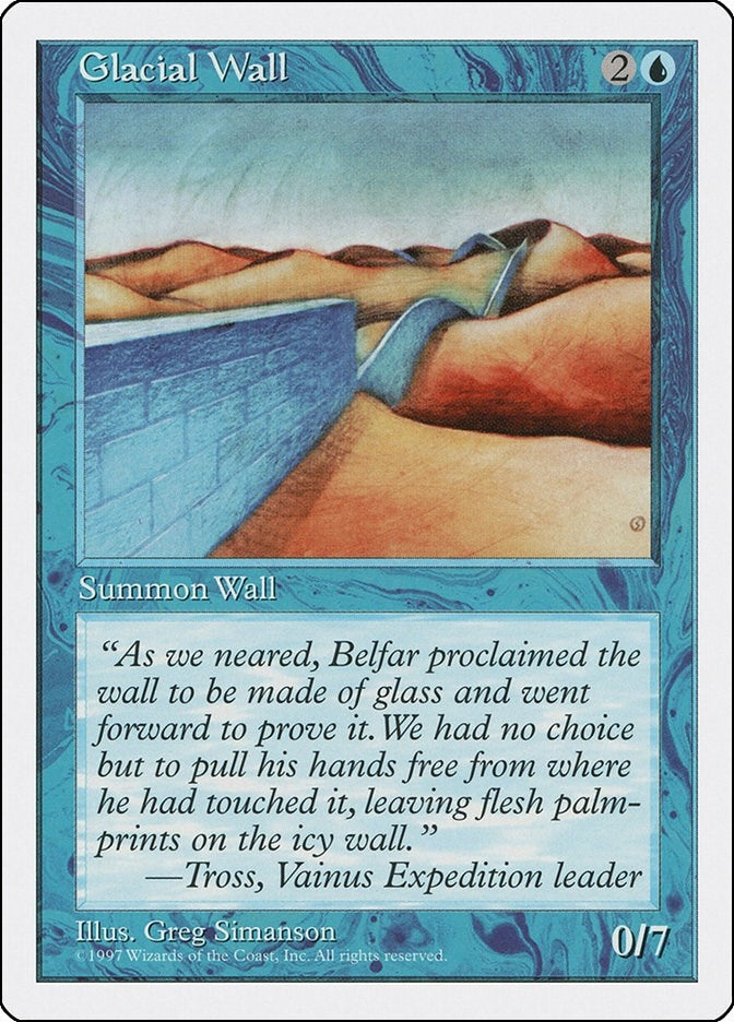Glacial Wall (Fifth Edition)
