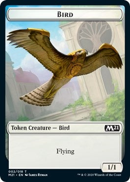 Bird // Treasure Double-Sided Token (2 // 15) (Core Set 2021)