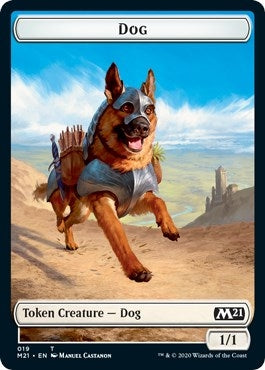 Dog // Weird Double-Sided Token (19 // 13) (Core Set 2021)