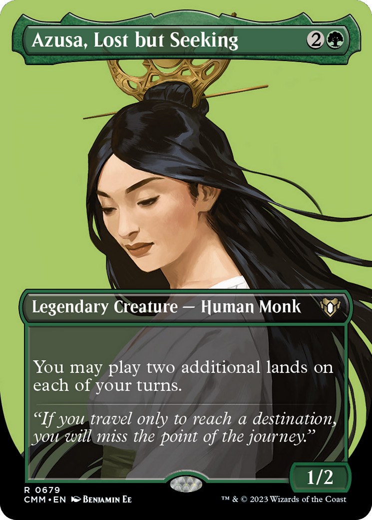 Azusa, Lost but Seeking (Borderless) (679) (Commander Masters)