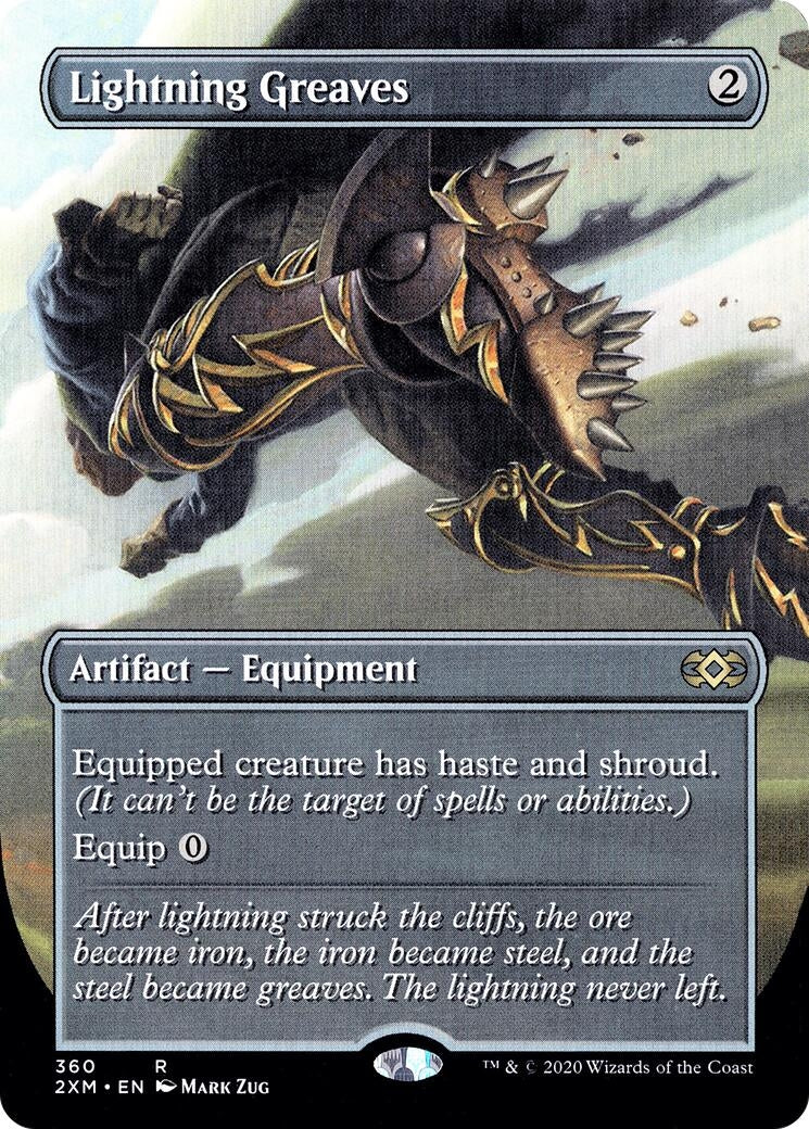Lightning Greaves (Borderless) (360) (Double Masters)