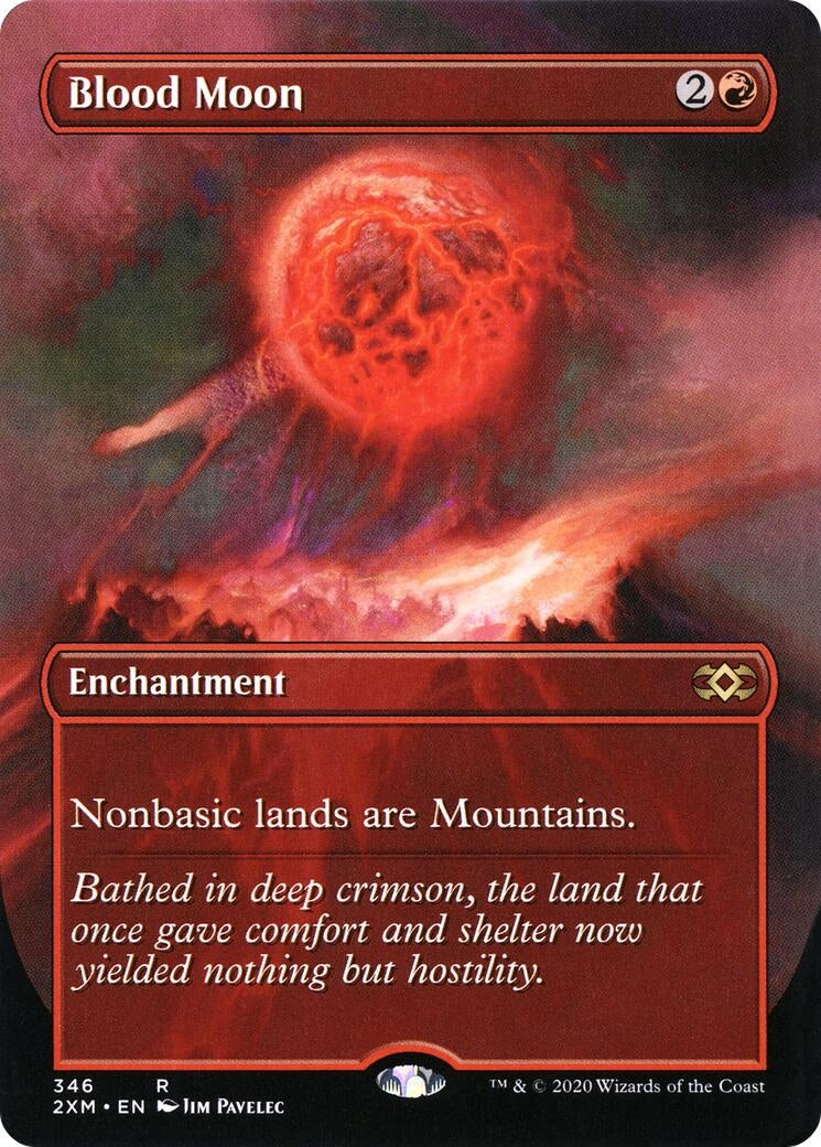 Blood Moon (Borderless) (346) (Double Masters)