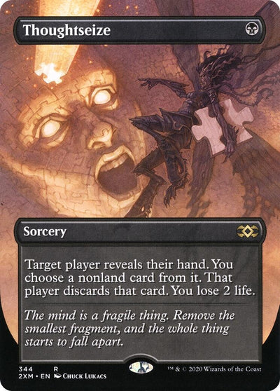 Thoughtseize (Borderless) (344) (Double Masters)