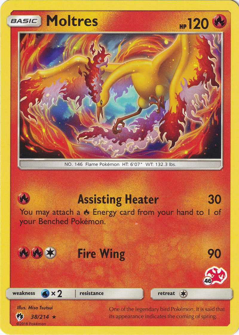 Image for Moltres - 38/214 (#46 Charizard Stamped) (038/214) (Battle Academy) - Pokemon