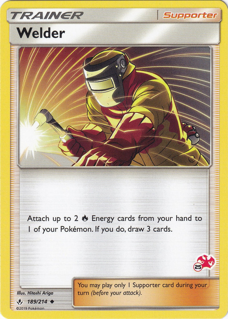 Image for Welder - 189/214 (#25 Charizard Stamped) (189/214) (Battle Academy) - Pokemon