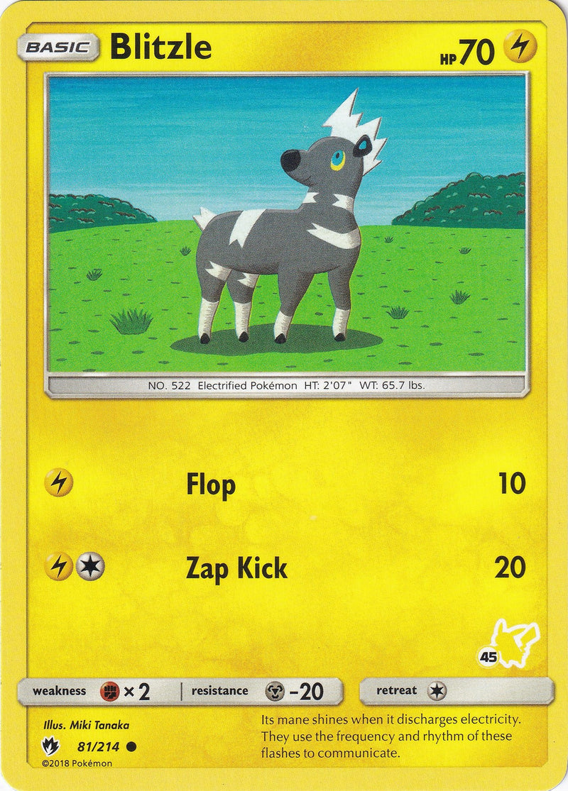 Image for Blitzle - 81/214 (#45 Pikachu Stamped) (081/214) (Battle Academy) - Pokemon