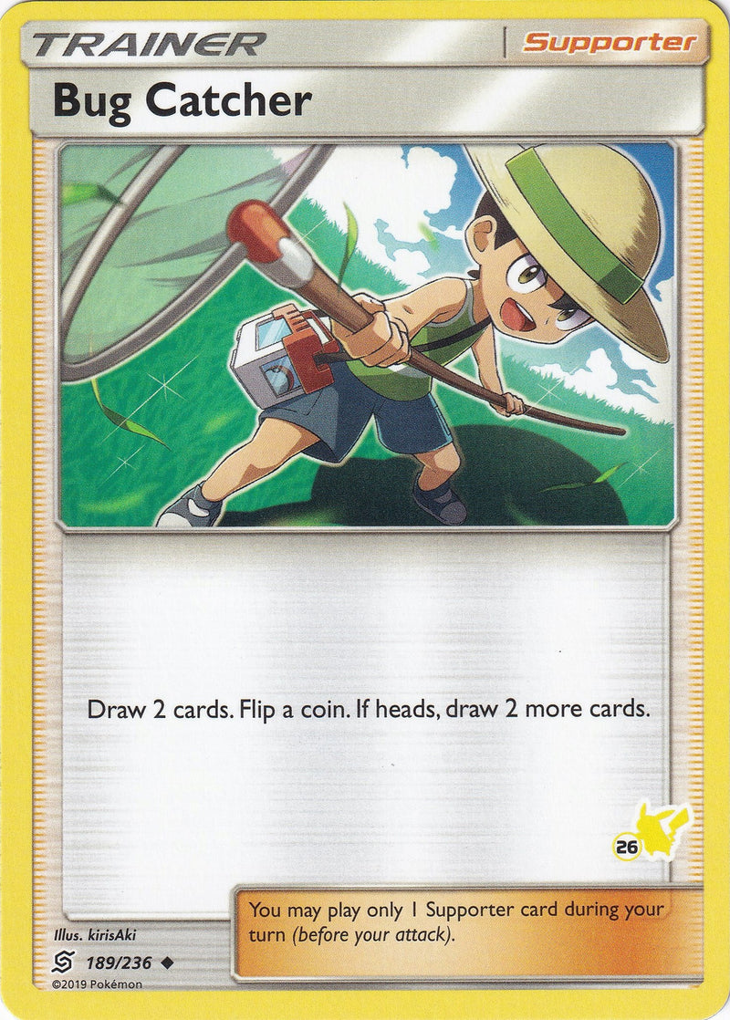 Image for Bug Catcher - 189/236 (#26 Pikachu Stamped) (189/236) (Battle Academy) - Pokemon